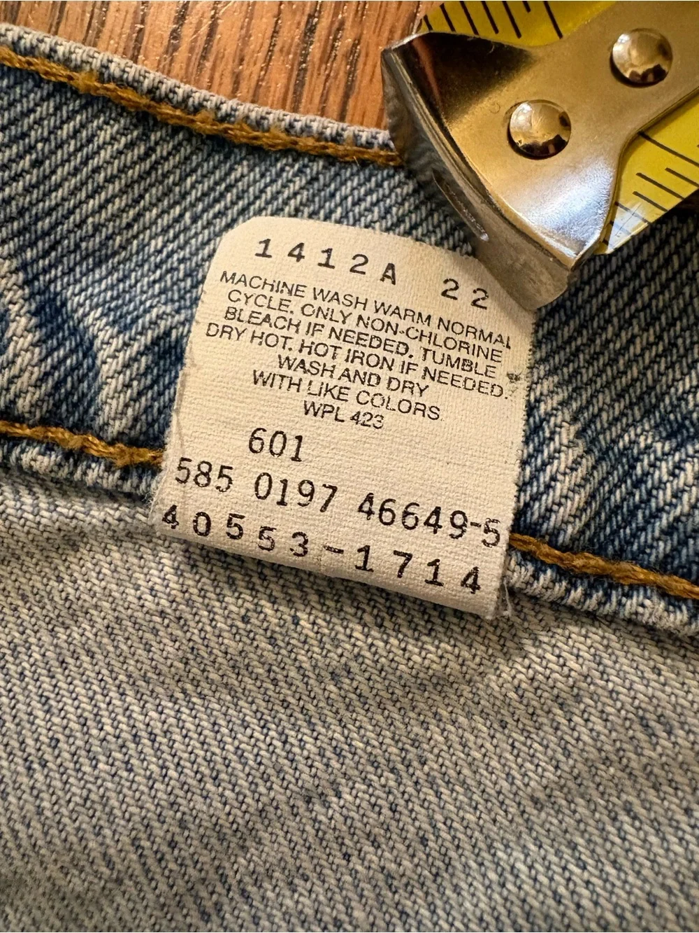 Vintage 1997 Levi’s Men's Jeans, Made in USA, White Tag